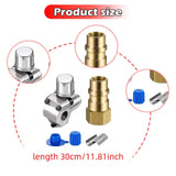 Maxbell Piercing Valve Kit Adapter Converts Fit 7/16 inch Low Side Port R12 to 1 set