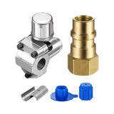 Maxbell Piercing Valve Kit Adapter Converts Fit 7/16 inch Low Side Port R12 to 1 set