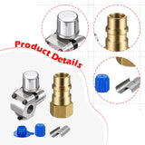 Maxbell Piercing Valve Kit Adapter Converts Fit 7/16 inch Low Side Port R12 to 1 set