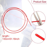 Maxbell 4Pcs Spray Can Replacement Tubes 51.18 " for Industrial Small Places Cleaner