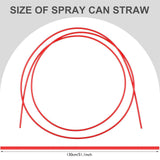 Maxbell 4Pcs Spray Can Replacement Tubes 51.18 " for Industrial Small Places Cleaner
