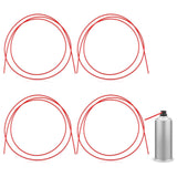 Maxbell 4Pcs Spray Can Replacement Tubes 51.18 " for Industrial Small Places Cleaner