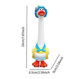 Maxbell Duck Statue Miniature Landscape Collectible Goose Statue for Porch Yard Lawn B