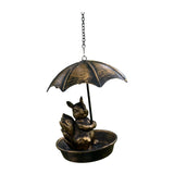 Maxbell Bird Feeder Garden Decoration with Roof Bird Food Tray for Gift Balcony Yard Squirrel