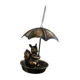 Maxbell Bird Feeder Garden Decoration with Roof Bird Food Tray for Gift Balcony Yard Squirrel