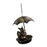 Maxbell Bird Feeder Garden Decoration with Roof Bird Food Tray for Gift Balcony Yard Squirrel