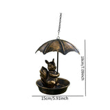 Maxbell Bird Feeder Garden Decoration with Roof Bird Food Tray for Gift Balcony Yard Squirrel