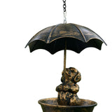 Maxbell Bird Feeder Garden Decoration with Roof Bird Food Tray for Gift Balcony Yard Dog