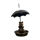Maxbell Bird Feeder Garden Decoration with Roof Bird Food Tray for Gift Balcony Yard Cat