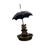 Maxbell Bird Feeder Garden Decoration with Roof Bird Food Tray for Gift Balcony Yard Cat