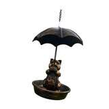 Maxbell Bird Feeder Garden Decoration with Roof Bird Food Tray for Gift Balcony Yard Cat