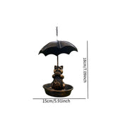 Maxbell Bird Feeder Garden Decoration with Roof Bird Food Tray for Gift Balcony Yard Cat