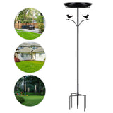 Maxbell Bird Feeder Accessory Basin Ornament Metal Bird Bath for Bird Lovers Outside