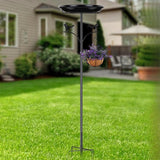 Maxbell Bird Feeder Accessory Basin Ornament Metal Bird Bath for Bird Lovers Outside