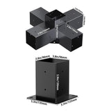 Maxbell Pergola Kit 5 Ways Right Angle Corner Brackets for Patios Courtyards Outdoor