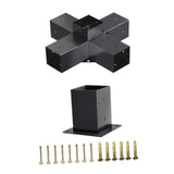 Maxbell Pergola Kit 5 Ways Right Angle Corner Brackets for Patios Courtyards Outdoor