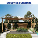 Maxbell Pergola Kit 5 Ways Right Angle Corner Brackets for Patios Courtyards Outdoor