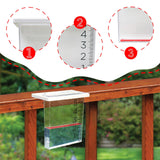 Maxbell Rain Gauge Outdoor Measurement Waterfall Rain Gauge for Garden Patio Outdoor