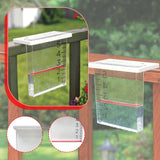 Maxbell Rain Gauge Outdoor Measurement Waterfall Rain Gauge for Garden Patio Outdoor