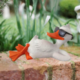 Maxbell Resin Duck Garden Statue Gardening Gifts Outdoor Statue for Patio Yard Porch