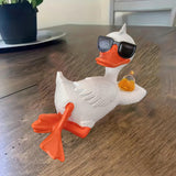 Maxbell Resin Duck Garden Statue Gardening Gifts Outdoor Statue for Patio Yard Porch