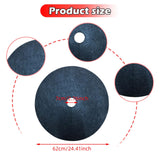 Maxbell 10x Tree Mulch Rings Cloth Cover 24 inch Landscape Breathable Tree Protector Black