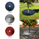 Maxbell 10x Tree Mulch Rings Cloth Cover 24 inch Landscape Breathable Tree Protector Black