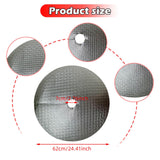 Maxbell 10x Tree Mulch Rings Cloth Cover 24 inch Landscape Breathable Tree Protector Argent