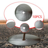 Maxbell 10x Tree Mulch Rings Cloth Cover 24 inch Landscape Breathable Tree Protector Argent