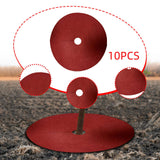 Maxbell 10x Tree Mulch Rings Cloth Cover 24 inch Landscape Breathable Tree Protector Red