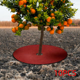 Maxbell 10x Tree Mulch Rings Cloth Cover 24 inch Landscape Breathable Tree Protector Red