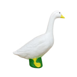 Maxbell White Goose Statue Funny Pond Decoration for Garden Housewarmings TV Cabinet