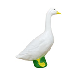 Maxbell White Goose Statue Funny Pond Decoration for Garden Housewarmings TV Cabinet