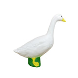 Maxbell White Goose Statue Funny Pond Decoration for Garden Housewarmings TV Cabinet