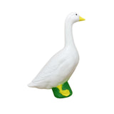Maxbell White Goose Statue Funny Pond Decoration for Garden Housewarmings TV Cabinet