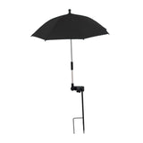 Maxbell Plant Umbrella Canopy Ground Insert Multipurpose Lightweight Garden Umbrella Black