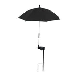 Maxbell Plant Umbrella Canopy Ground Insert Multipurpose Lightweight Garden Umbrella Black