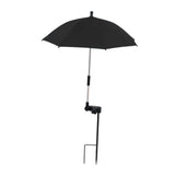 Maxbell Plant Umbrella Canopy Ground Insert Multipurpose Lightweight Garden Umbrella Black