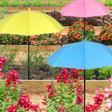 Maxbell Plant Umbrella Canopy Ground Insert Multipurpose Lightweight Garden Umbrella Black