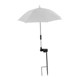 Maxbell Plant Umbrella Canopy Ground Insert Multipurpose Lightweight Garden Umbrella Argent