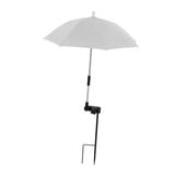 Maxbell Plant Umbrella Canopy Ground Insert Multipurpose Lightweight Garden Umbrella Argent