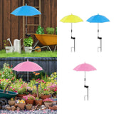 Maxbell Plant Umbrella Rainproof Multifunctional Ground Plug Lightweight Shade Cover Yellow