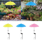 Maxbell Plant Umbrella Rainproof Multifunctional Ground Plug Lightweight Shade Cover Yellow