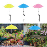 Maxbell Plant Umbrella Rainproof Multifunctional Ground Plug Lightweight Shade Cover Yellow