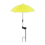 Maxbell Plant Umbrella Rainproof Multifunctional Ground Plug Lightweight Shade Cover Yellow