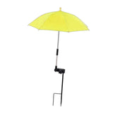 Maxbell Plant Umbrella Rainproof Multifunctional Ground Plug Lightweight Shade Cover Yellow