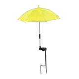 Maxbell Plant Umbrella Rainproof Multifunctional Ground Plug Lightweight Shade Cover Yellow