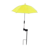 Maxbell Plant Umbrella Rainproof Multifunctional Ground Plug Lightweight Shade Cover Yellow