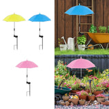 Maxbell Plant Umbrella Rainproof Multifunctional Ground Plug Lightweight Shade Cover Yellow