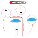 Maxbell Plant Umbrella Rainproof Multifunctional Ground Plug Lightweight Shade Cover Blue